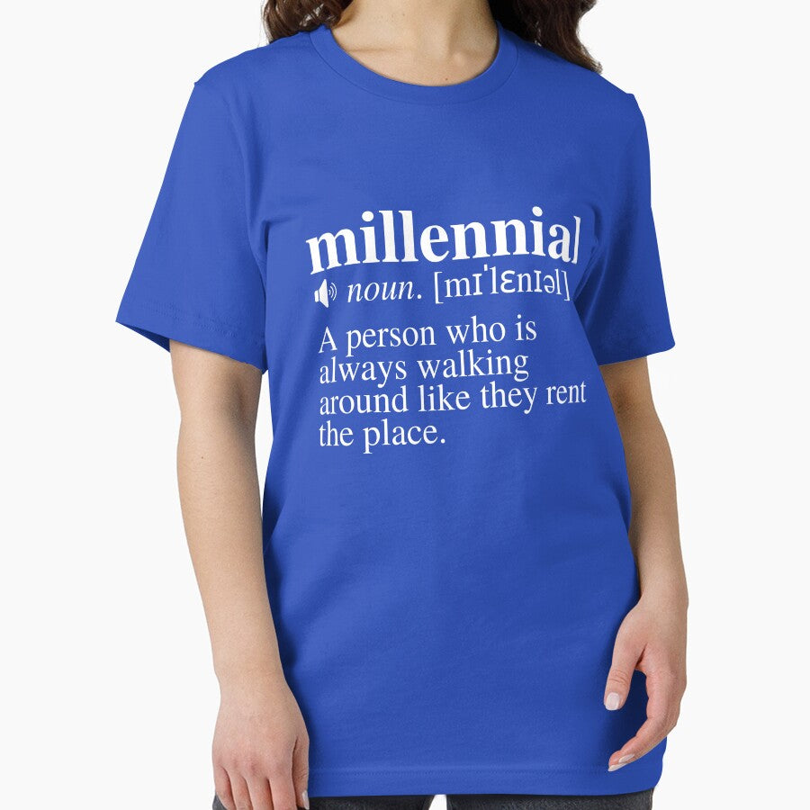 Millennial Definition #3 - The Age of Renters (Navy/Blue Background) by mind-illusions