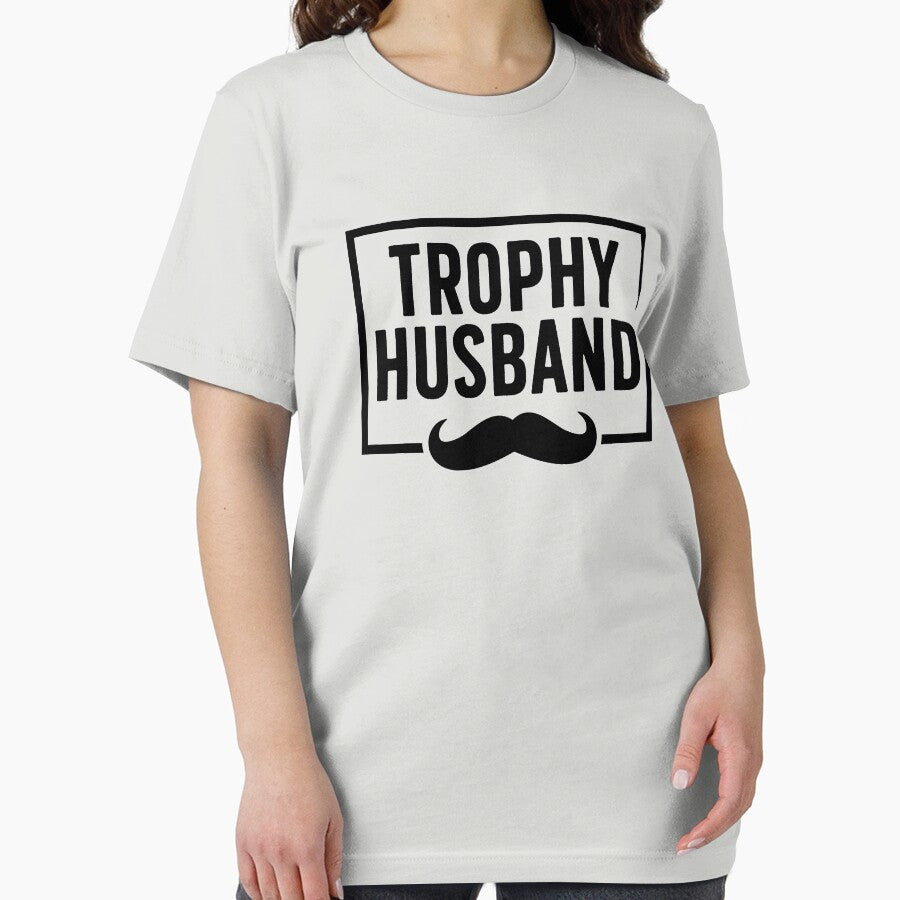 Trophy Husband | Funny Dad Joke Groom Humor Marriage Anniversary Hubby Saying Cute Dude Men Best Husband Ever by KunKhalil