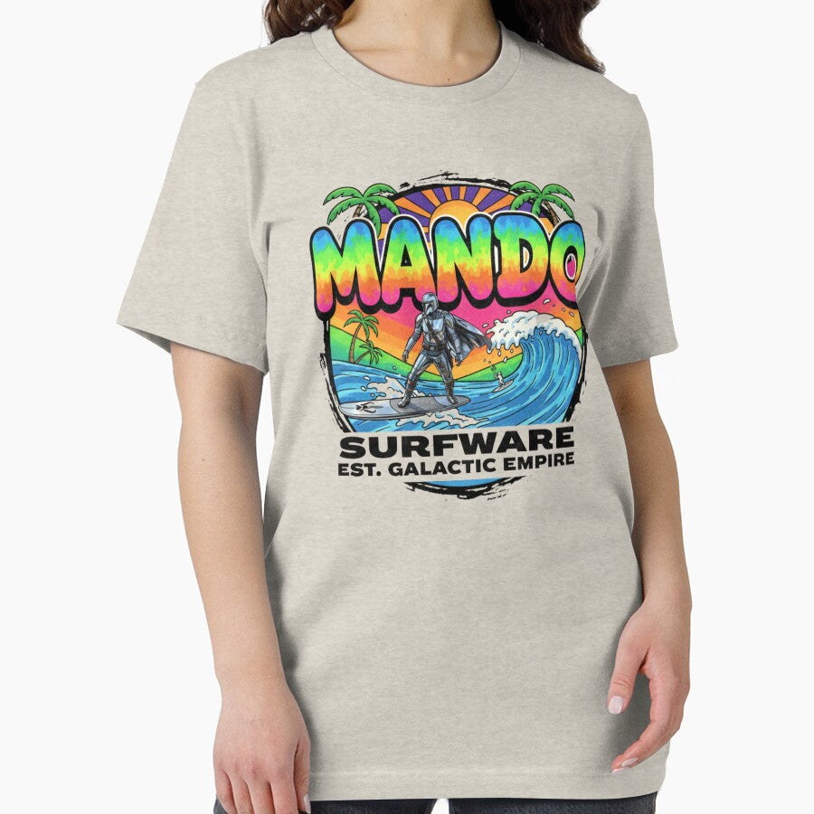 Surf up Mando by Wazzabear Studio