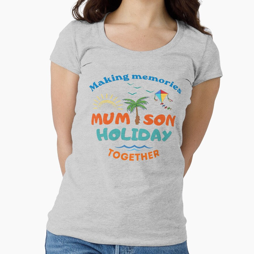 Making Memories Mum & Son Holiday Together Beach Design by MadeByMira