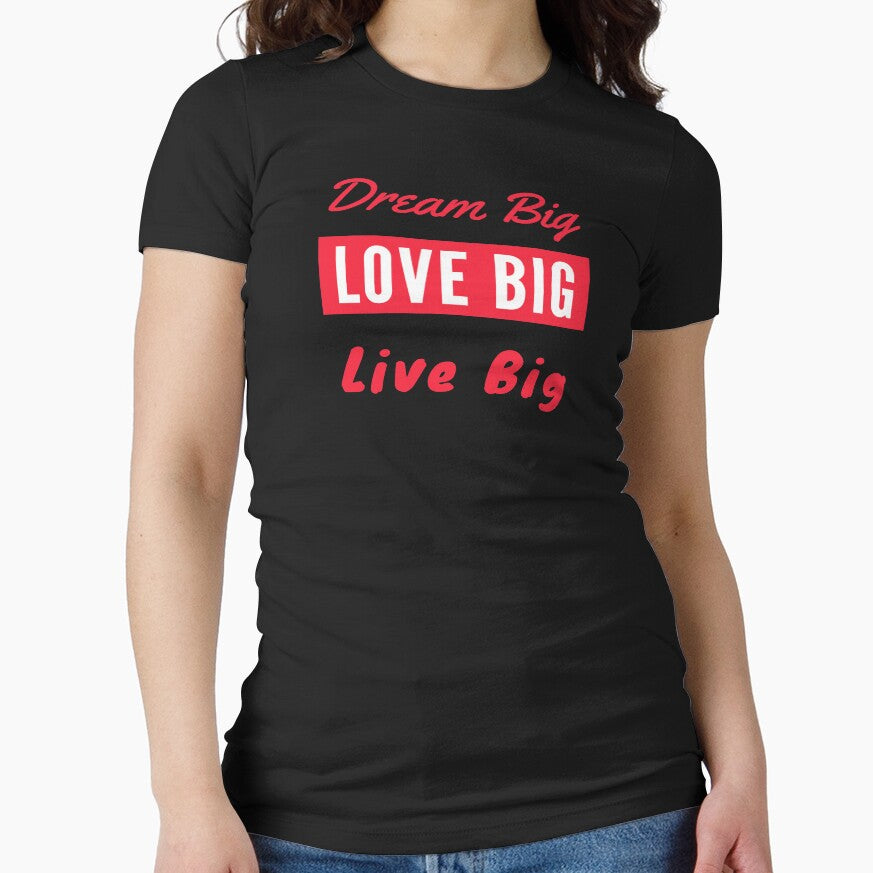 Dream Big Love Big Live Big - Red by ryanwfraser