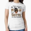 Womens God Gifted Me Two Titles Mom And Sister And I Rock Them Both by GabbyKash