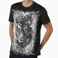 Cool Tiger | Black and White Tiger Drawing by BabyYodaSticker