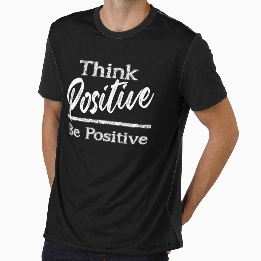 Motivational Quotes For Success In Life, Think positive, be positive by MeroniGDesign