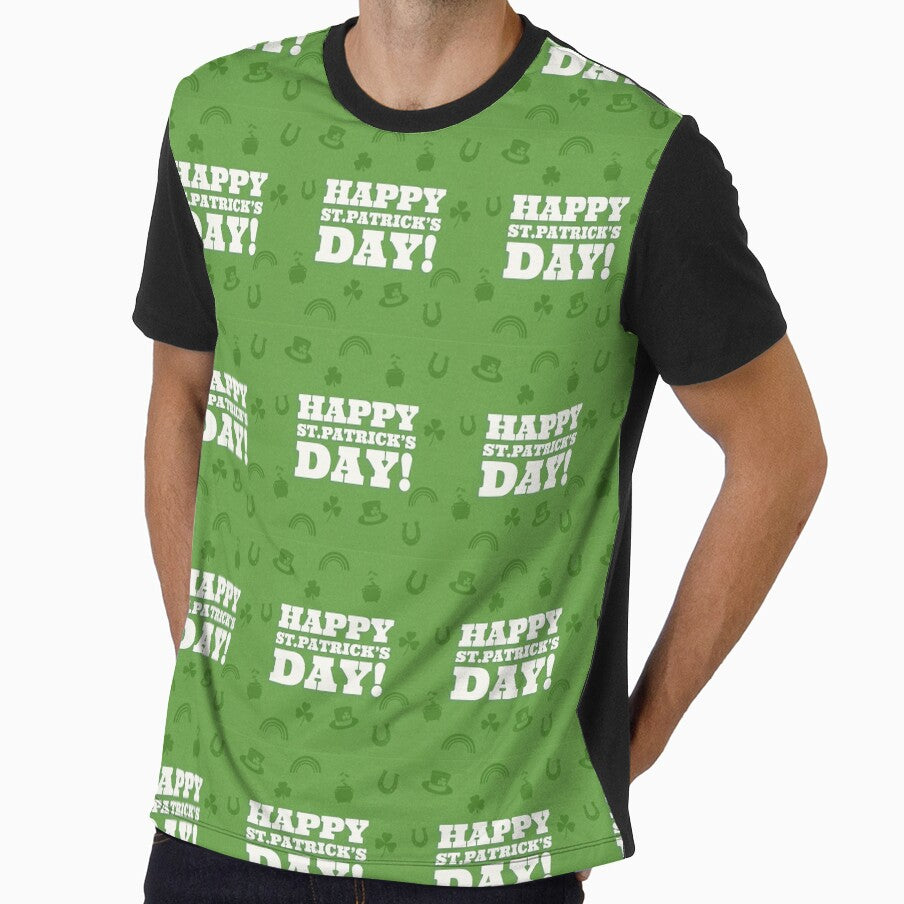 HAPPY St. Patrick's Day Pot O' Gold Shamrock Irish Holiday Design by Pirate Foto