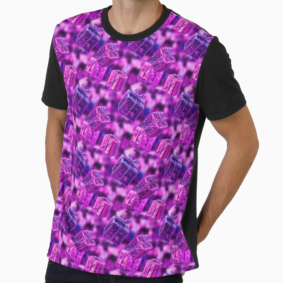 Glitter Christmas Gifts | Holographic Purple | Matching Family Presents Outfit by PinkGoddessLove