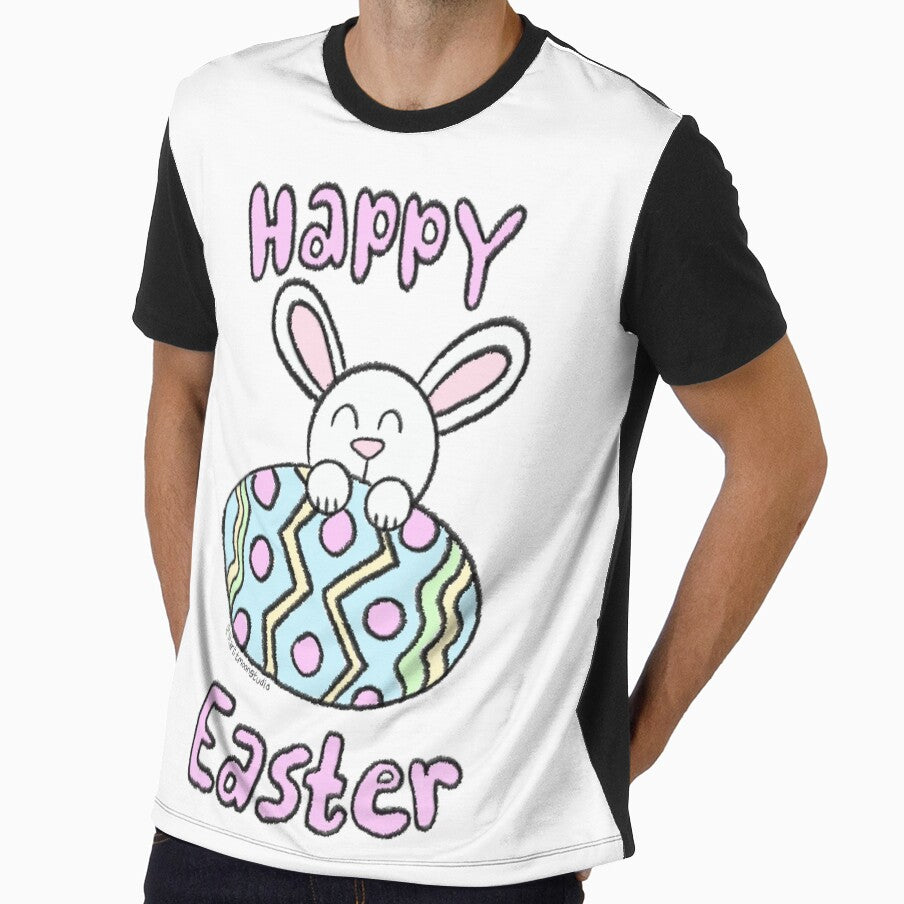 Happy Easter Bunny Easter Egg Illustration by st4rlitmoon