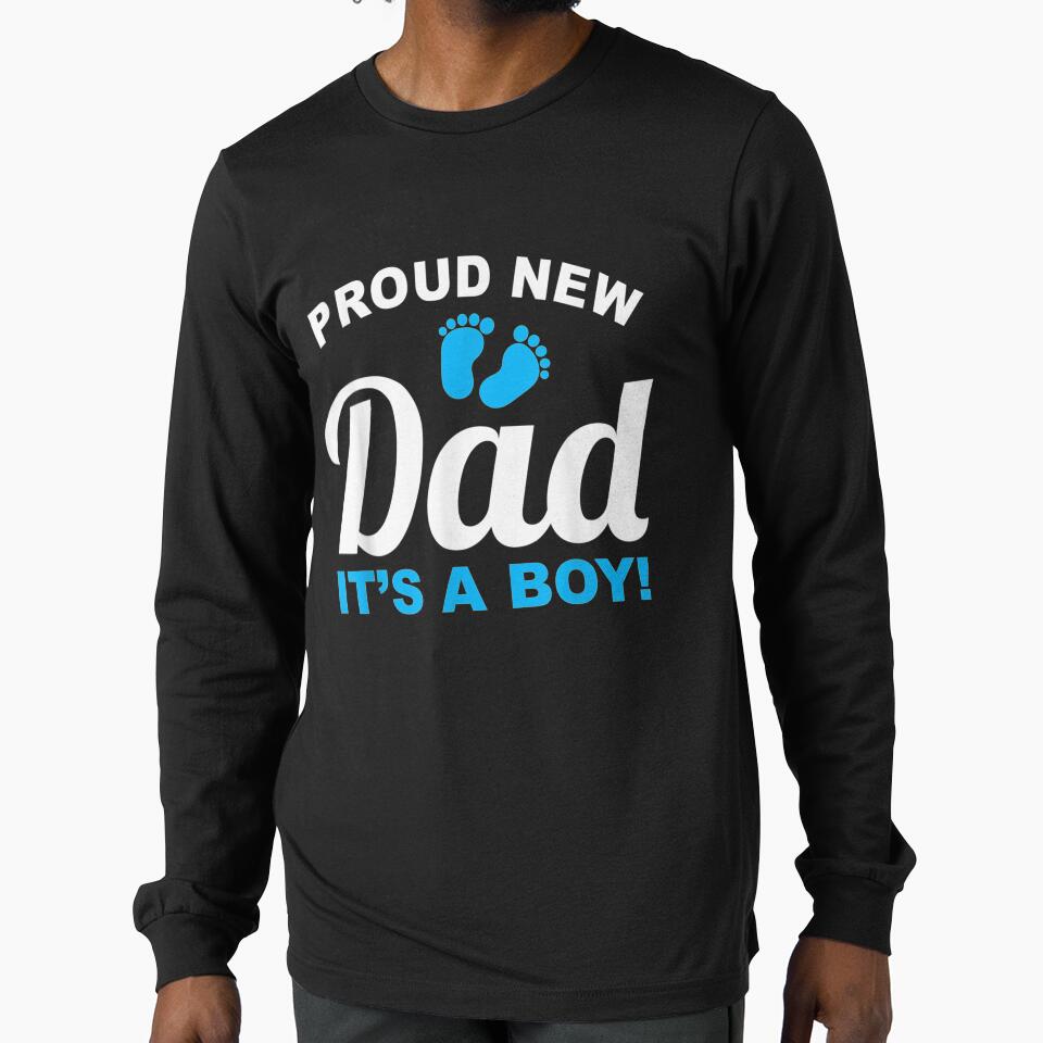 Proud New Dad It's A Boy Gender Reveal Gift by dominique235