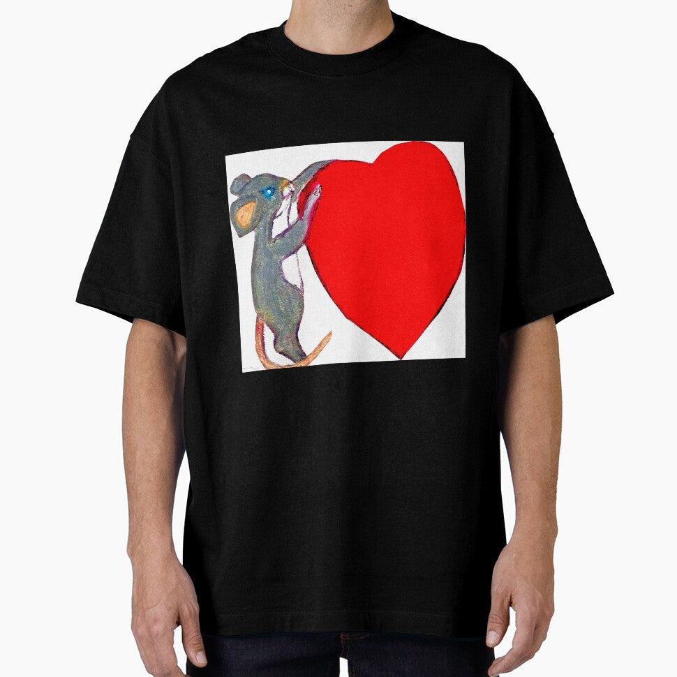 LITTLE VALENTINE MOUSE WITH A BIG HEART by JoAnnHayden