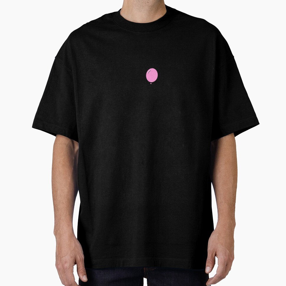 Stick Figure Holding Pink Balloon by ScribbleHaus