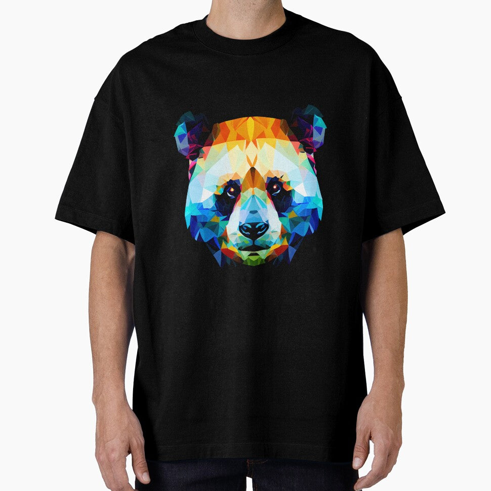 Geometric vector Panda face #2 by Artistic Pandas