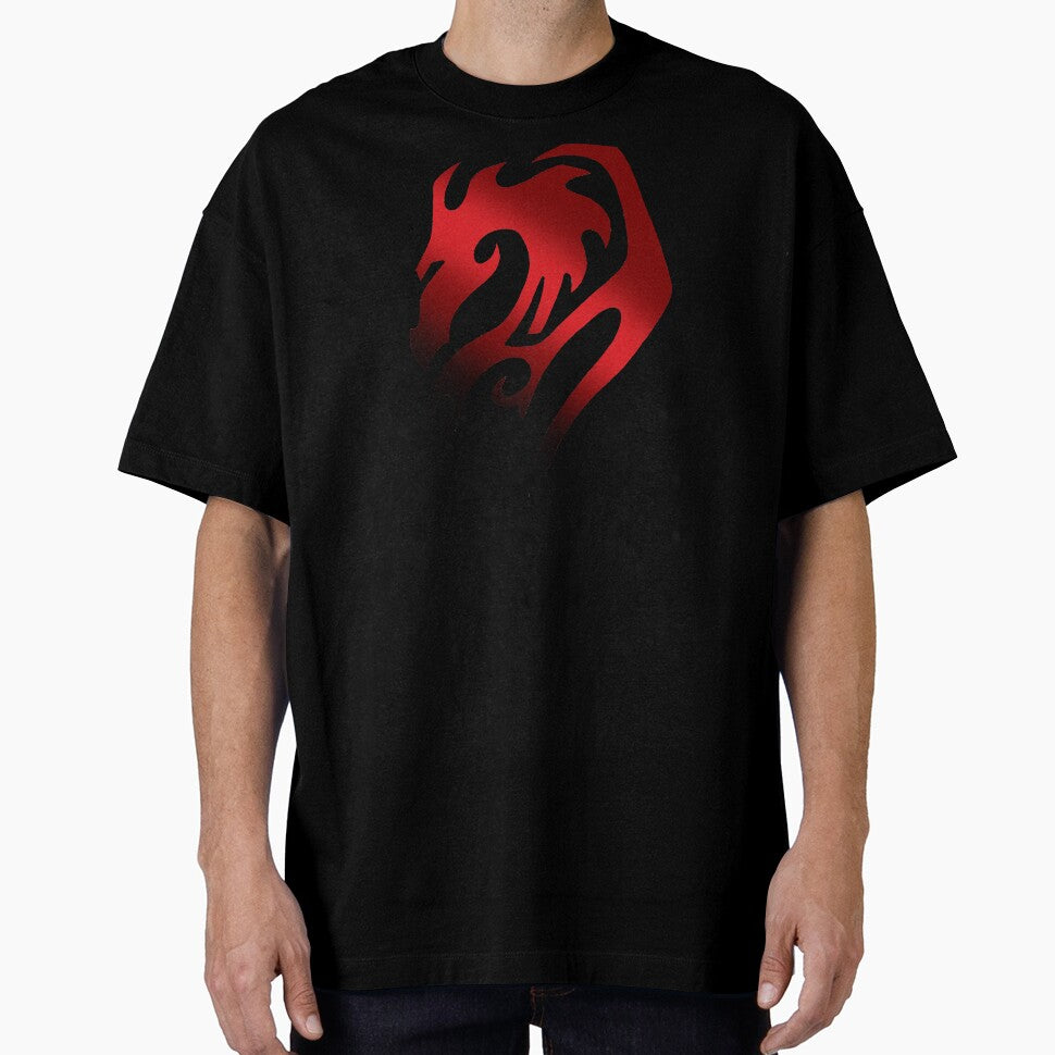 Dragon Stencil Red by MQ-Dragons
