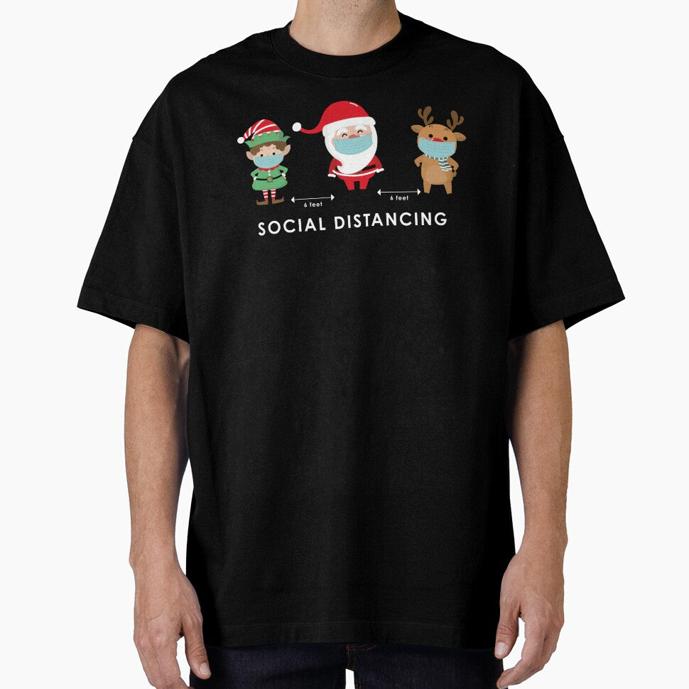 Quarantine Shirt, Christmas Family Shirt, Social distancing shirt, Funny Christmas Shirt, Hilarious Social Distancing Santa Shirt, Early Christmas Gift by OnlyPrint20