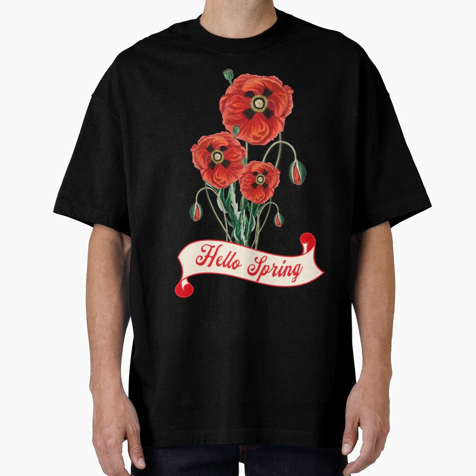 Hello Spring Poppies Floral Gift by InkyGenies