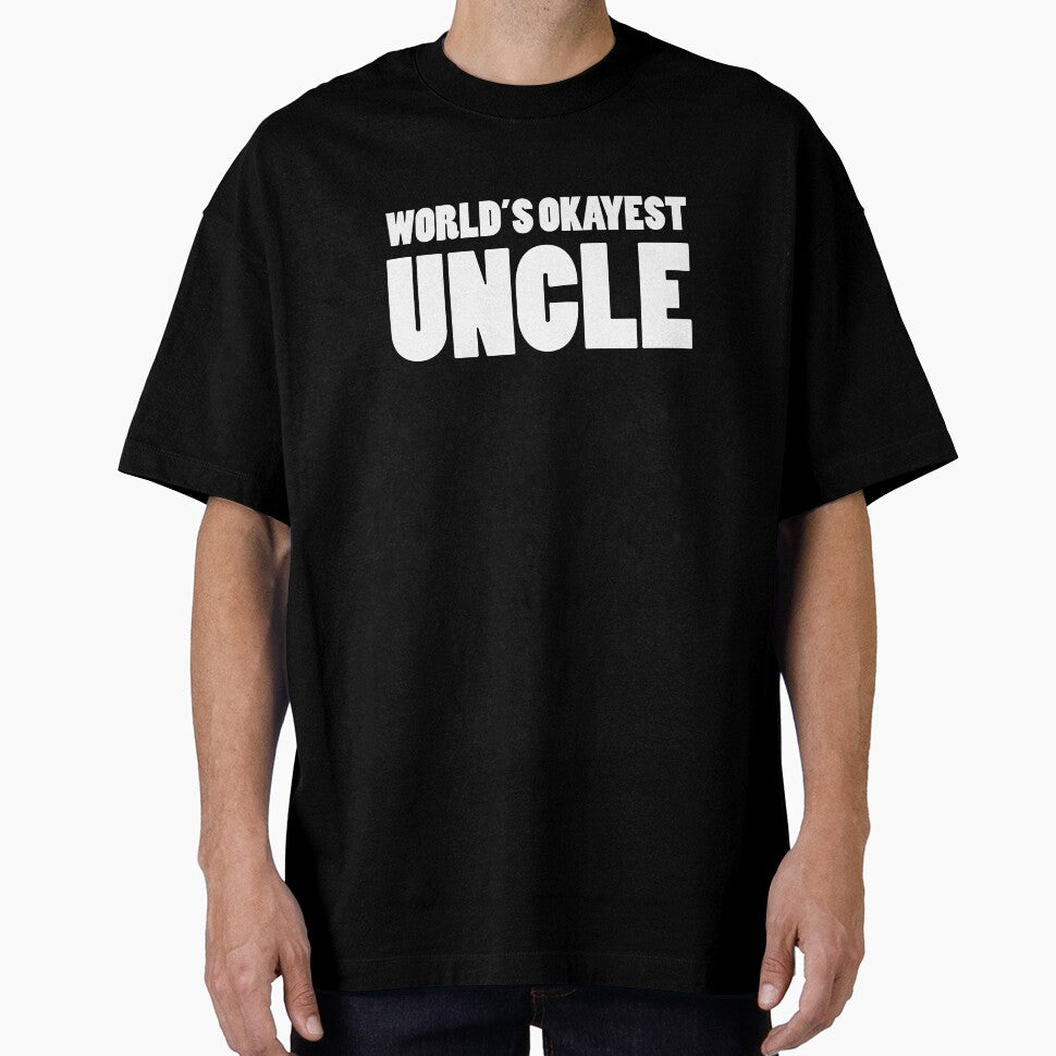 World's Okayest Uncle Funny Big Brother Gift by drwigglebutts