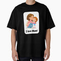 I love Mom! - Brown Hair Girl by 743Designs