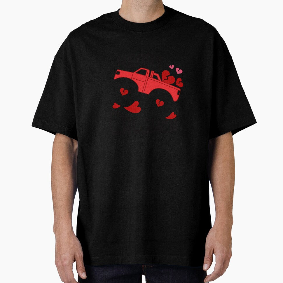Heart Crusher, Boys Valentine Gift, Funny Kids Valentines, Monster Truck by Cristina Galerina