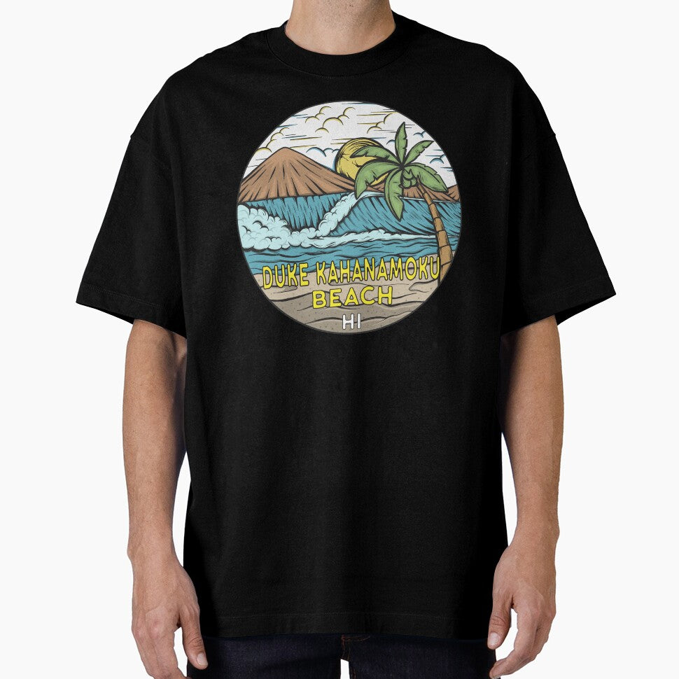 Duke Kahanamoku Beach Hawaii Vintage by KrisSidDesigns