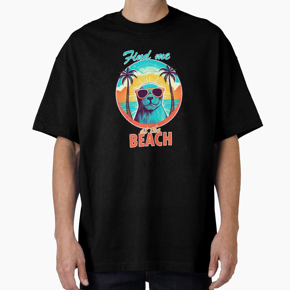 Fine me at the Beach Seal by TeePulseMania