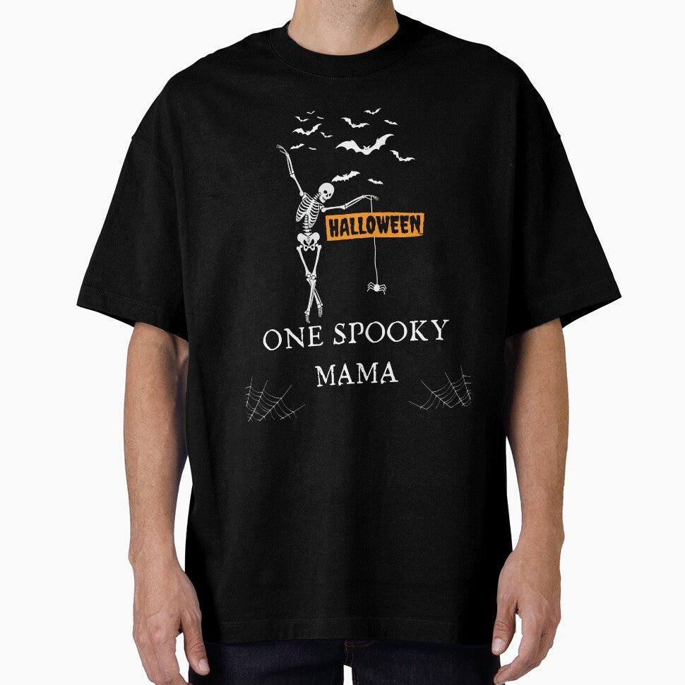 One Spooky Mama Halloween Moms, Women, Girl T-Shirt For Some Fun Halloween Spirit by House-Of-Pinto