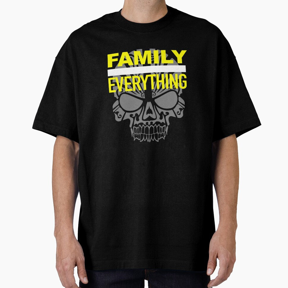 SKull Family Over Everything For Men by drwigglebutts