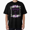 Spring is In with Purple and Lilac Colours on Black by misskrisnov