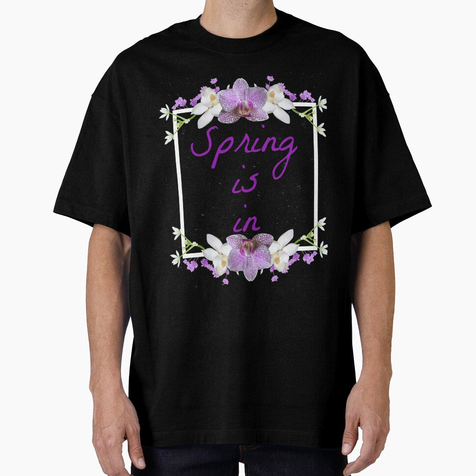 Spring is In with Purple and Lilac Colours on Black by misskrisnov