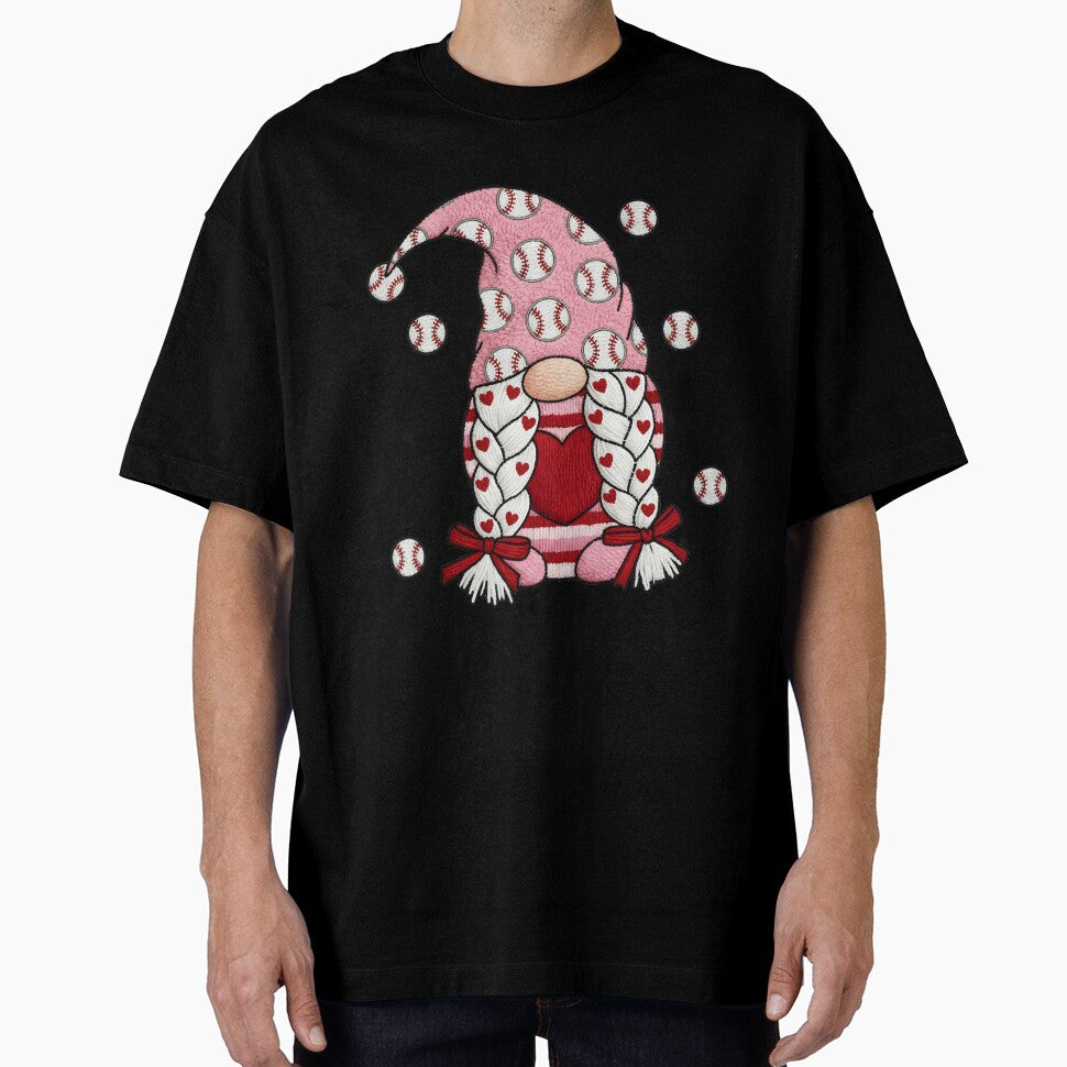 Baseball Gnome Valentine's Day Baseball Valentine by KroghDs