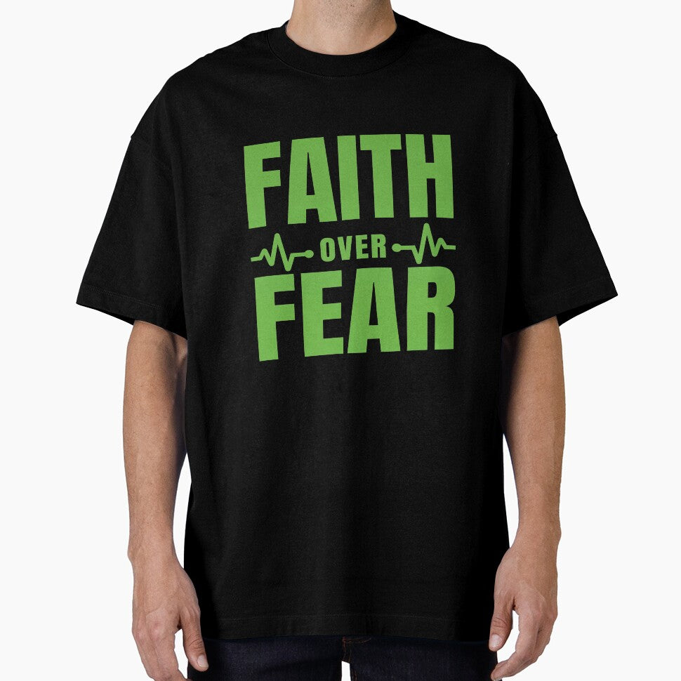Faith Over Fear - Holy Saying by Delandor