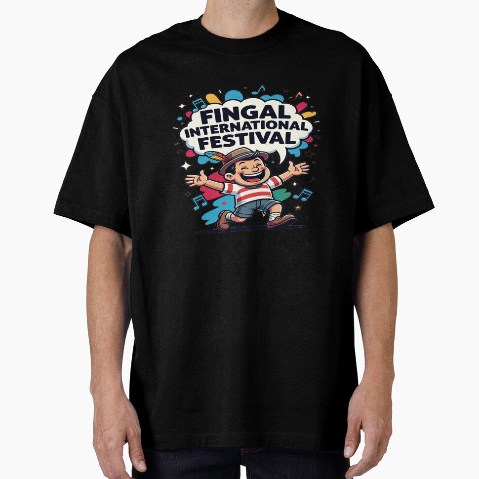 Fingal International Festival Cute Cartoon T-Shirt | Fun Music Festival Graphic | Ireland Festival Sticker Design by Sushikidsntod