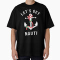 Let's Get Nauti Naughty Pun Nautical Christmas by DOLCEINDIGO