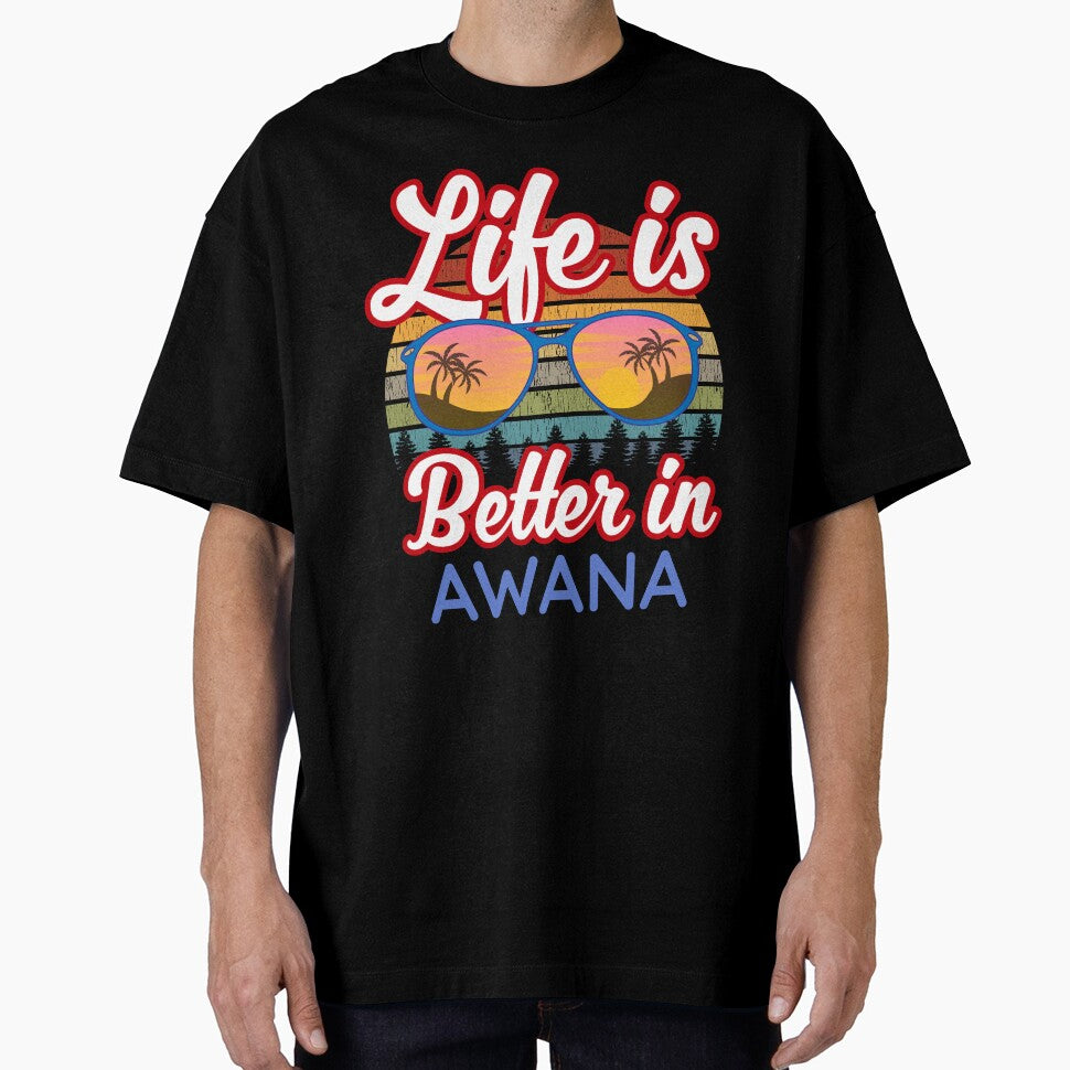 Awana Souvenirs - Beach Holiday Resort T-Shirt by Higher-Life-Art