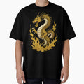 Golden Black Dragon Design by theOne_Design
