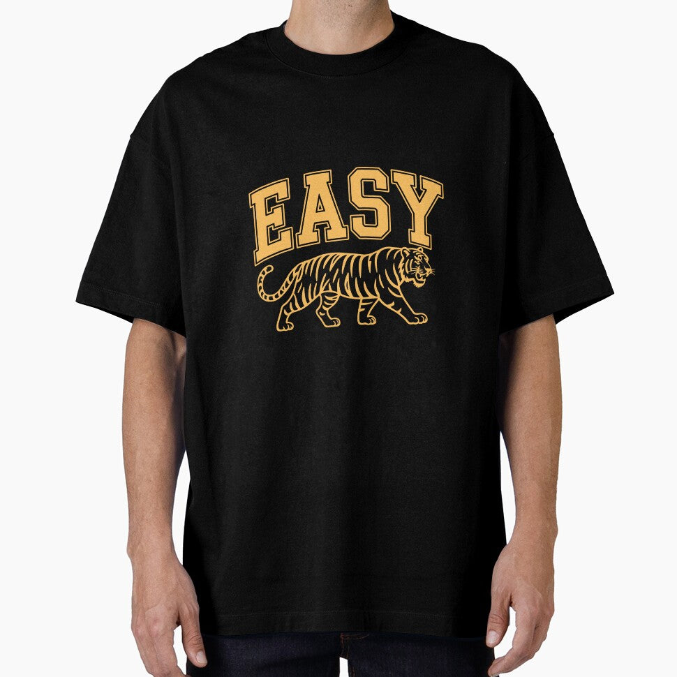 Easy Tiger Vintage Mascot Bold Big Cat Graphic by w1ckerman
