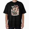 Cute Lovers With Coffee Valentine Cozy Couple Illustration by Lulunza