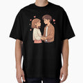 Cute Couple Holding Hands Sweatshirt Design, Romantic Heart Illustration Gift by tgmzshop