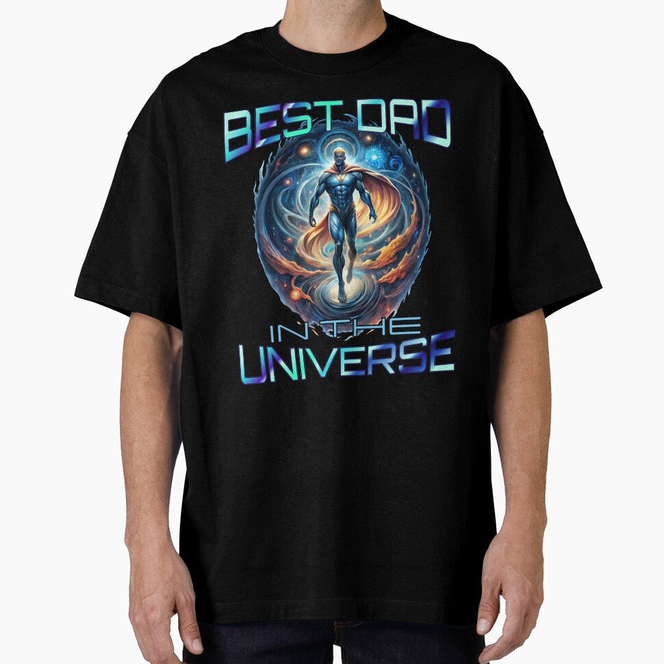 Cool Super Hero Dad Best Dad In The Universe Fathers Day Gift by ZeptepiTrends