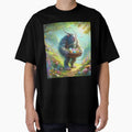 Troll with a basket of eggs in the forest happy fantasy easter landscape by Expressions-Sel