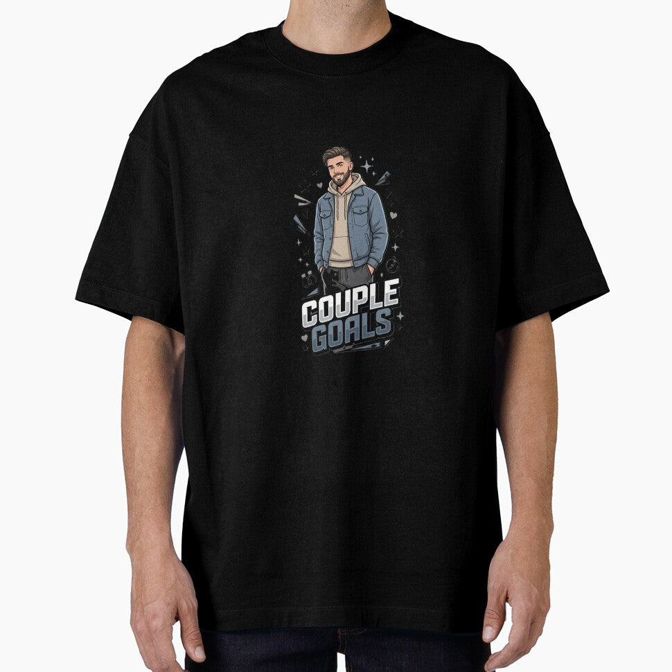 Couple Goals T-Shirt Design for Men | Funny Romantic Husband POD Graphic | Matching Couple Shirt PNG by Prism-Bubble