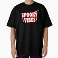 Spooky Vibes Shirt - Halloween Sticker - Spooky Vibes Design - Red Fangs by DreamersPlan