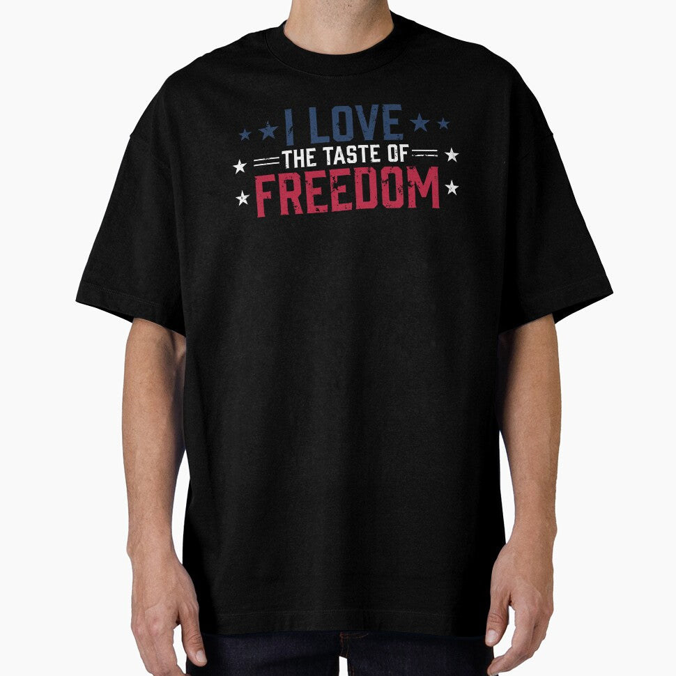 I Love The Taste of Freedom Couples 4th of July Matching Design by NADIASHOP86