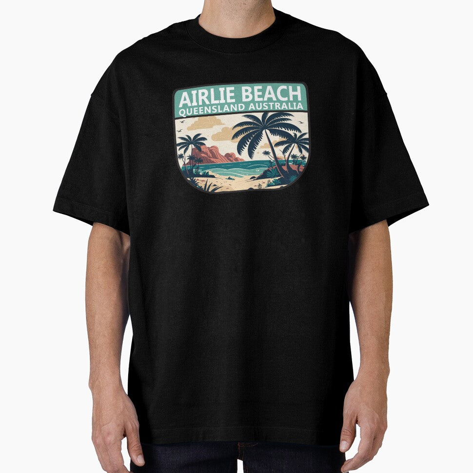 Airlie Beach Australia Retro Emblem by KrisSidDesigns