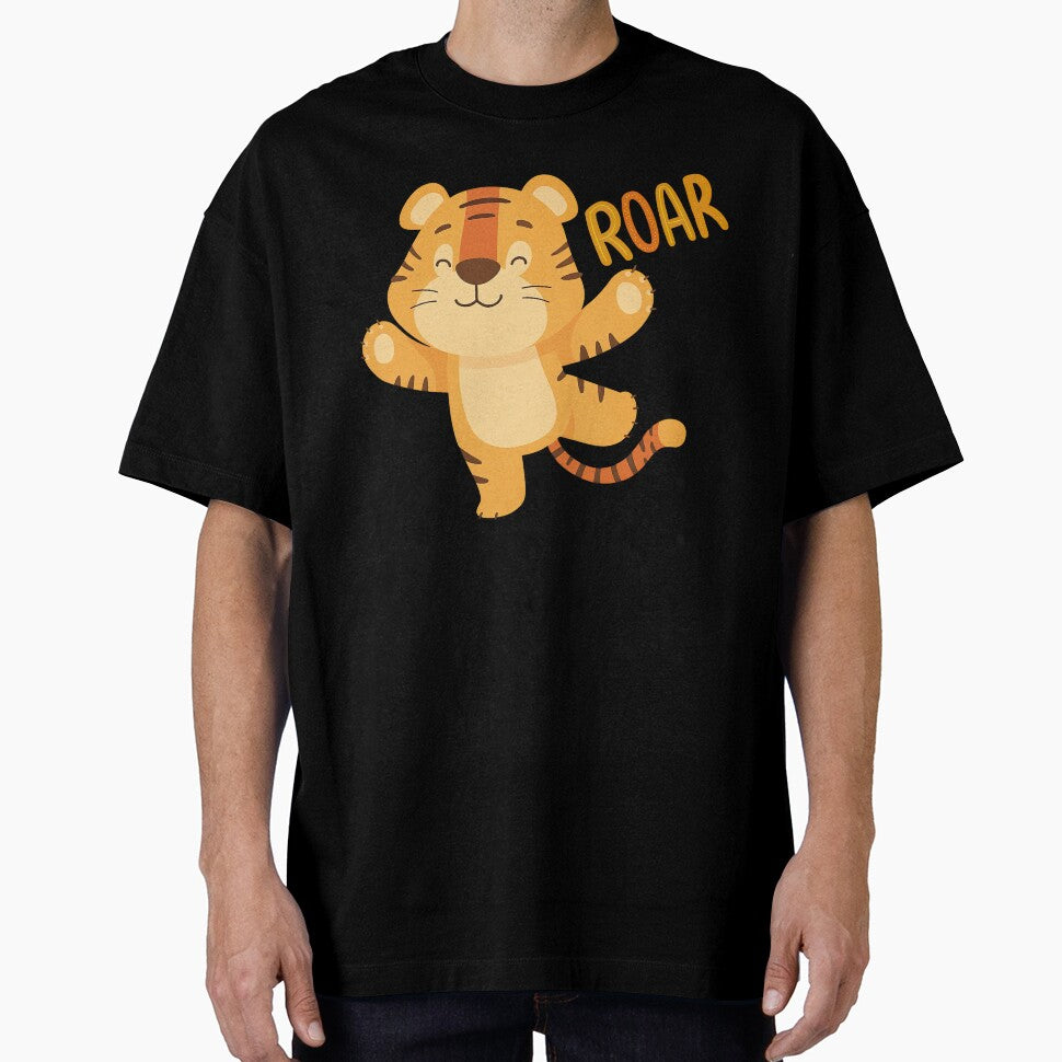 Cute Cartoon Tiger Roar Kids Design by ArtfulWeave