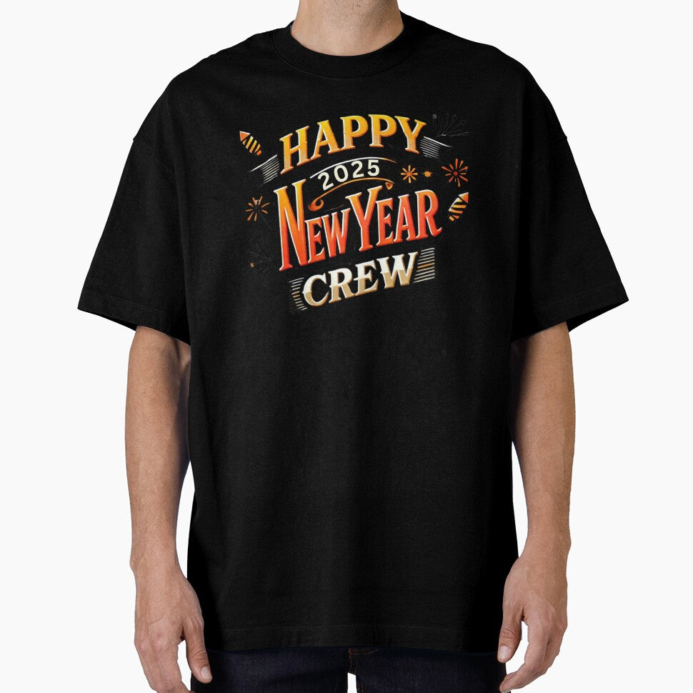 Happy New Year 2025 Crew Shirt – Festive Party Group Tee by BlankCanvasHaHa