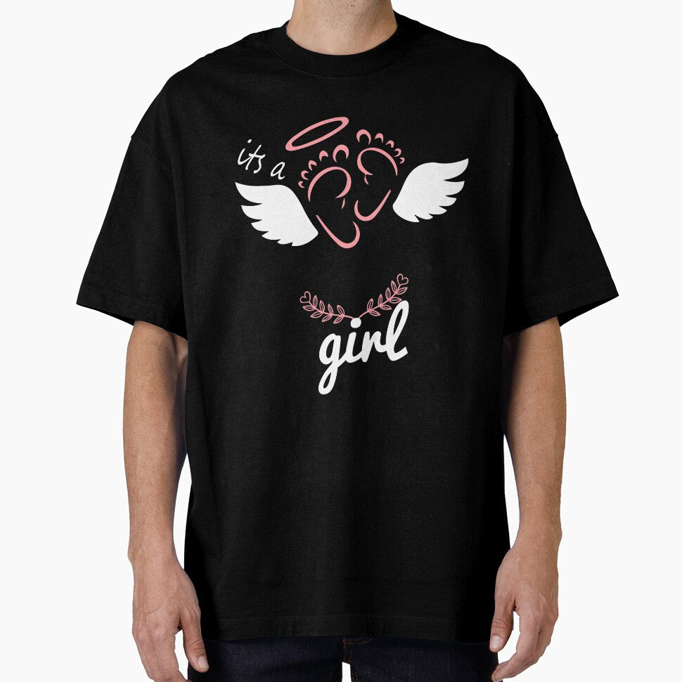 mom pregnancy waiting a girl baby tshirt by Amirebdesign