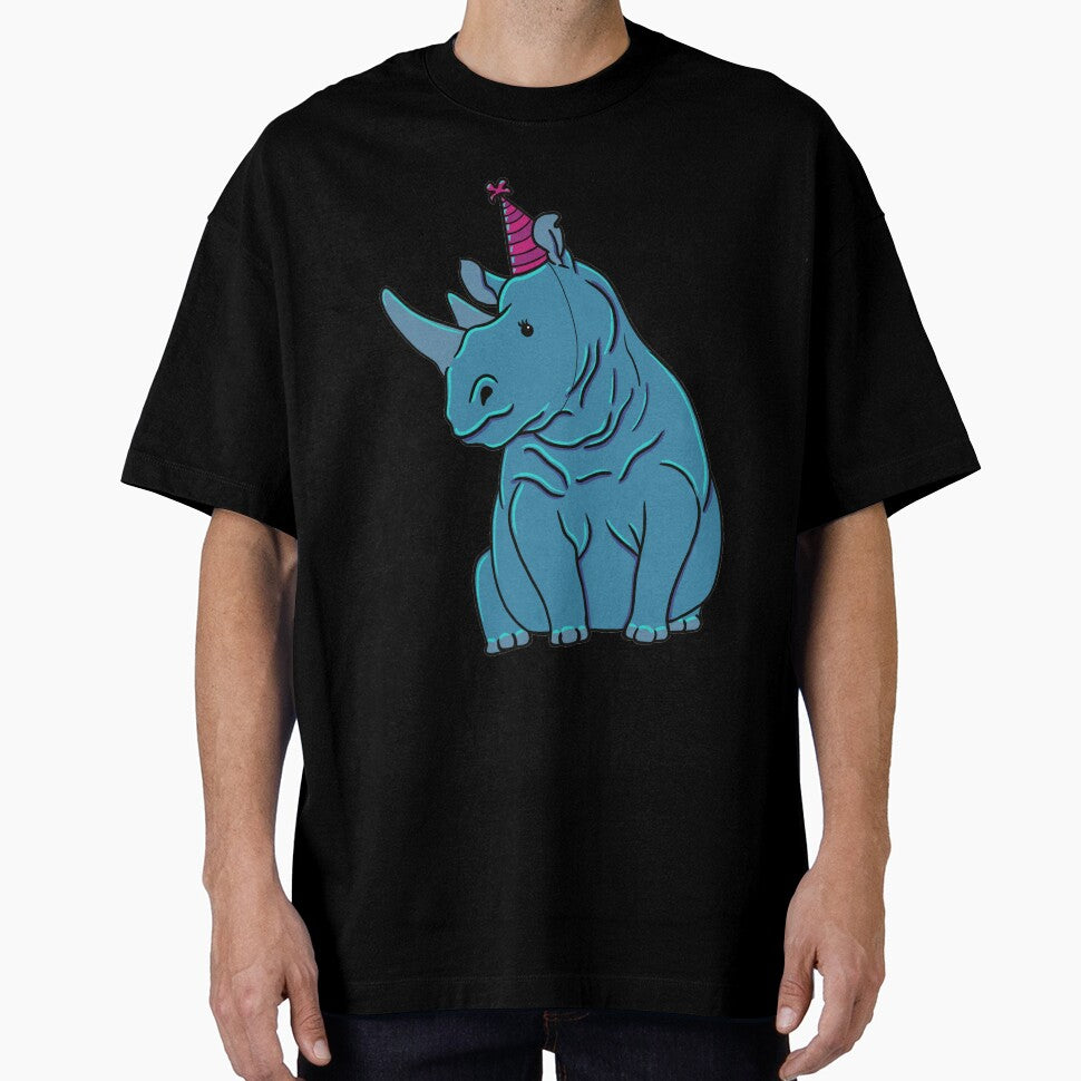 Colorful Party Rhino by Luke Landwehr