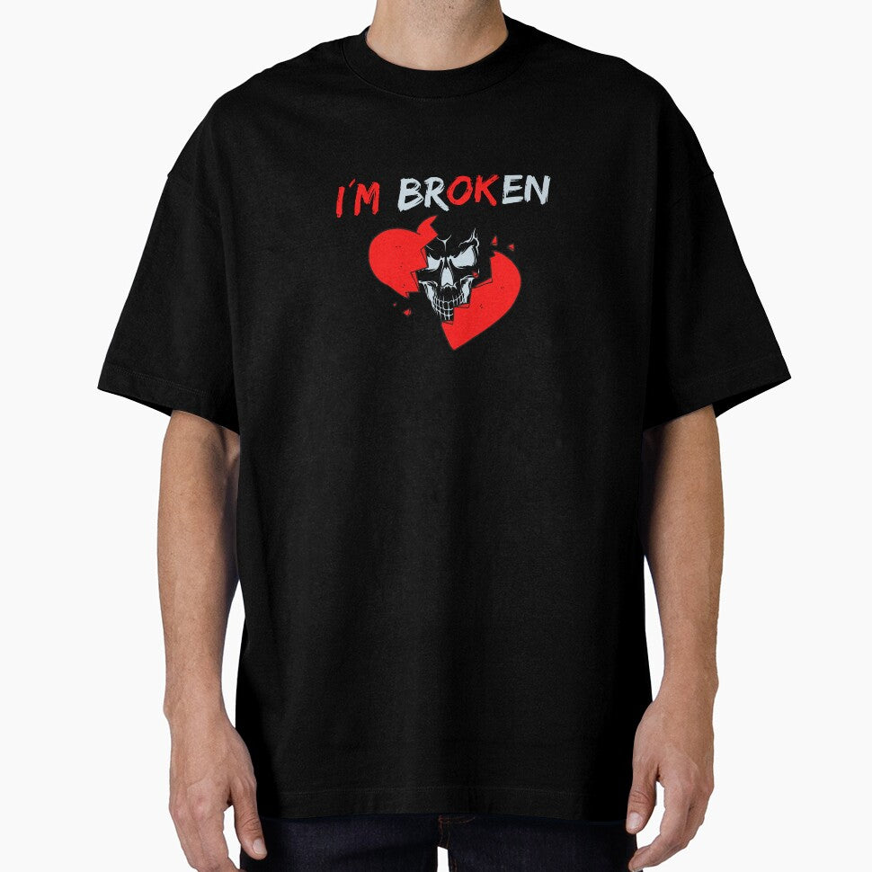 I'm Broken But It's OK Skull Heart Tattoo by Rev-Style
