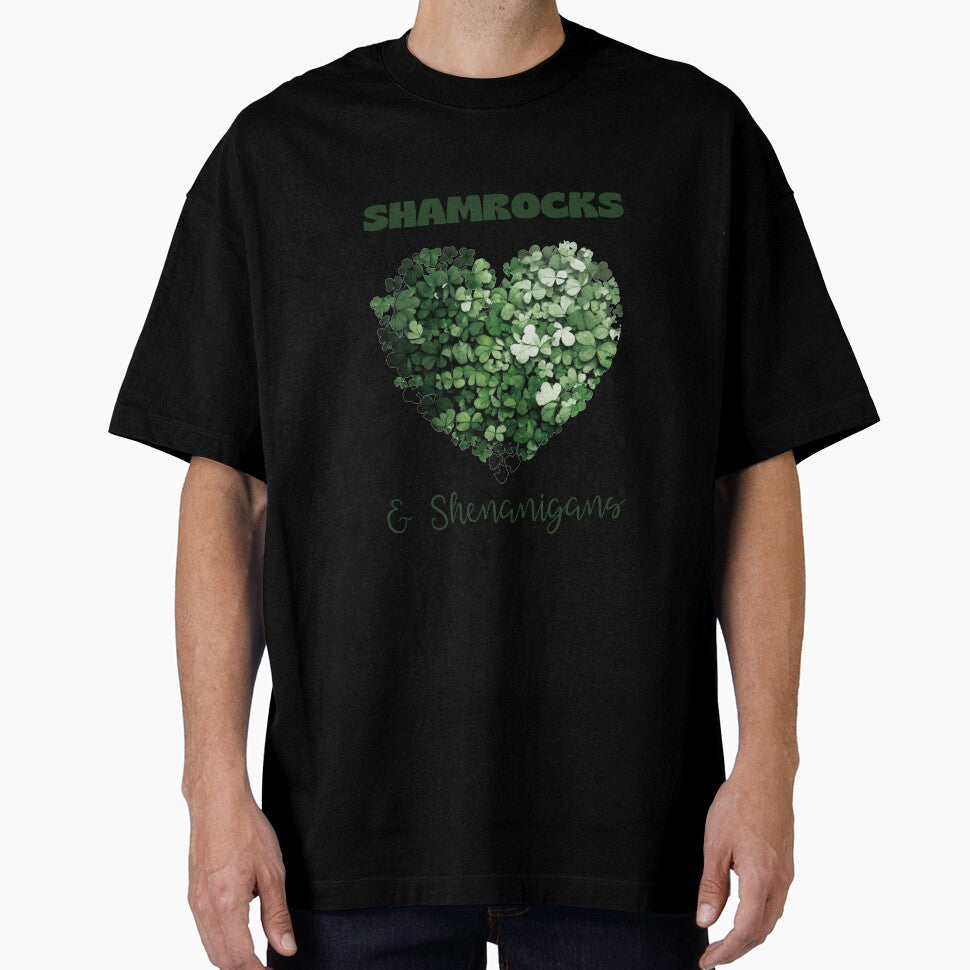 Shamrocks and Shenanigans with clover heart by Deedy  Studio