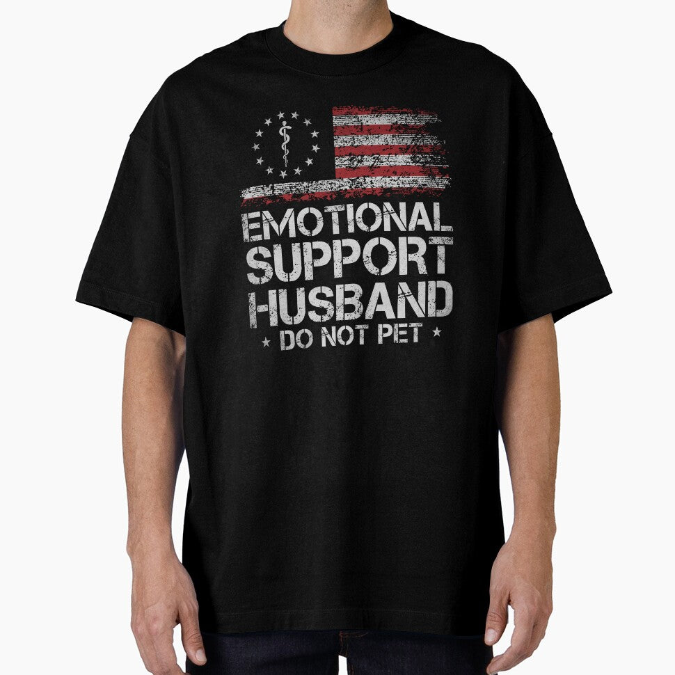 Emotional Support Husband Do Not Pet Vintage by charoen-design