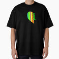 Faith in green with half colorful heart by virtualedu